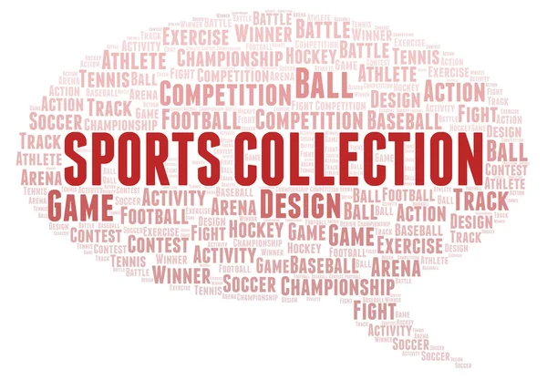 Sportowa Kolekcja Słowo Cloud Projekt Wykonany Tylko Tekst — Zdjęcie stockowe