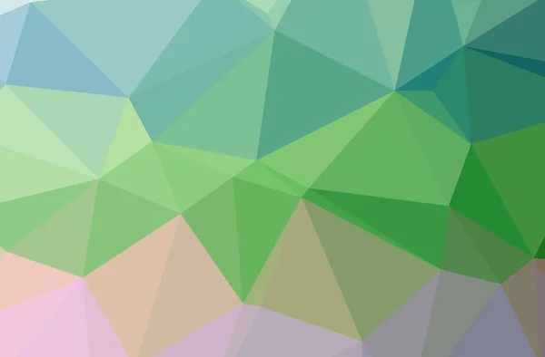 Illustration Abstrakt Blå Grön Horisontell Låg Poly Bakgrund Vackert Polygonmönster — Stockfoto