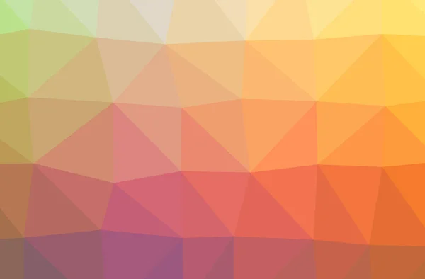 Illustratie Van Abstracte Oranje Gele Horizontale Lage Poly Achtergrond Mooi — Stockfoto