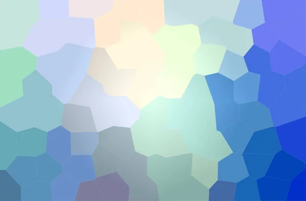 Ilustración Abstracta Fondo Azul Verde Amarillo Big Hexagon — Foto de Stock