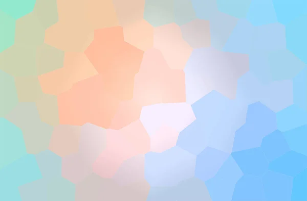 Illustration Abstraite Grand Fond Hexagonal Bleu Orange — Photo