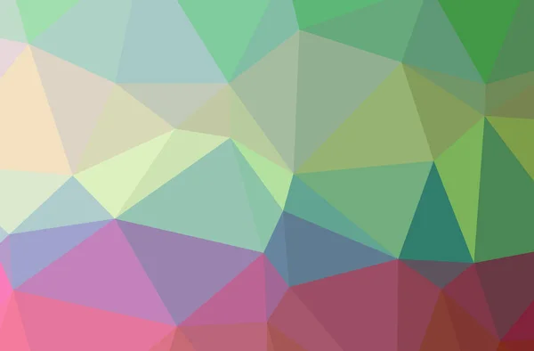 Illustration Abstract Green Pink Red Yellow Horizontal Low Poly Background — Stock Photo, Image