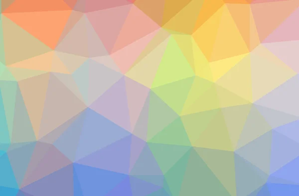 Illustration Des Abstrakten Orangen Gelben Horizontalen Poly Hintergrunds Schöne Polygon — Stockfoto
