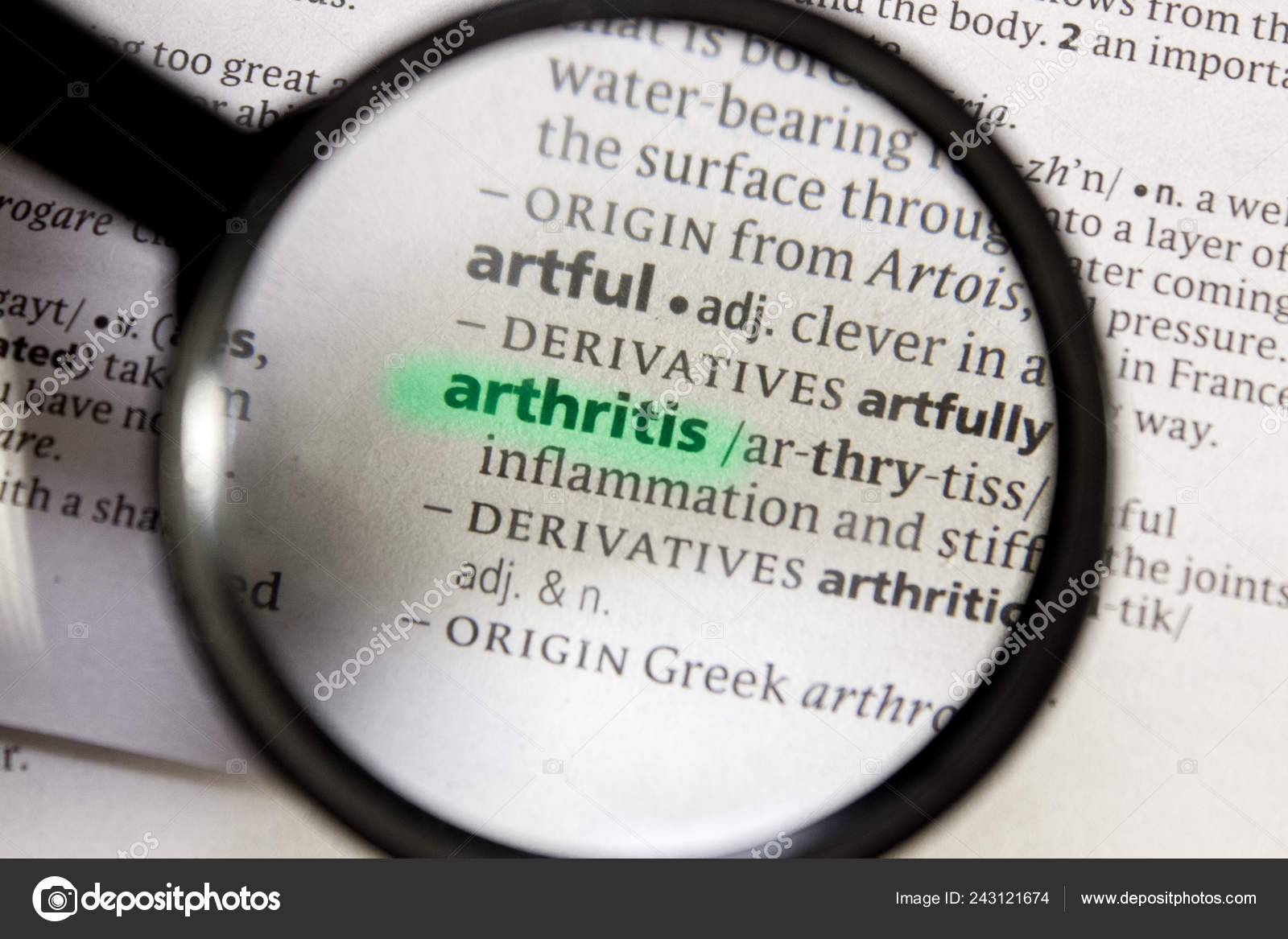 Arthritis Word Phrase Dictionary — Stock Photo © sharafmaksumov 243121674