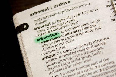 Botanik Bahçesi sözcüğü veya tümceciği bir sözlük