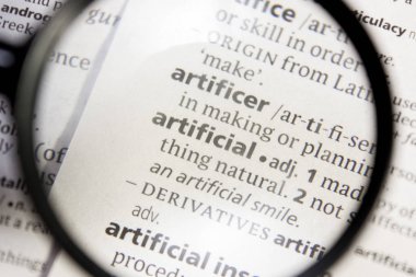 Yapay sözcüğü veya tümceciği bir sözlük