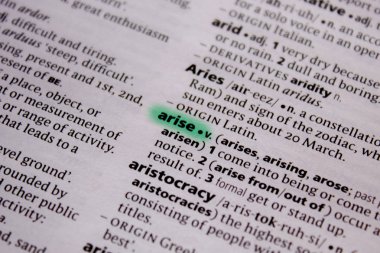 Sözcük veya tümcecik Sözlükteki ortaya