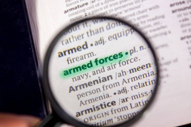 Silahlı Kuvvetler sözcüğü veya tümceciği bir sözlük