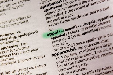 Sözcük veya tümcecik Sözlükteki appal