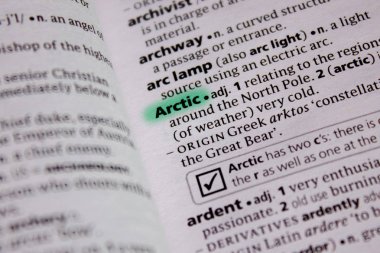 Kutup sözcüğü veya tümceciği bir sözlük