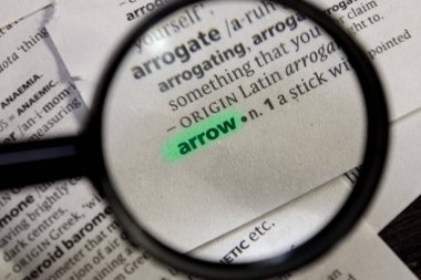 Ok sözcüğü veya tümceciği bir sözlük