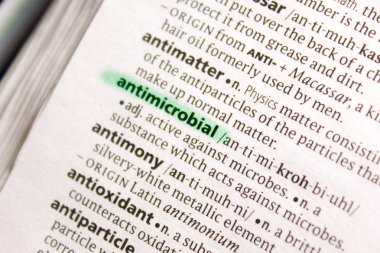 Antimikrobiyal sözcüğü veya tümceciği bir sözlük