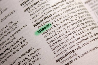 İtiraz sözcüğü veya tümceciği bir sözlük