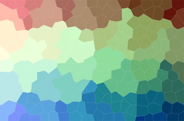 Sammanfattning Illustrationen Blå Och Gul Mellersta Storlek Hexagon Bakgrund — Stockfoto
