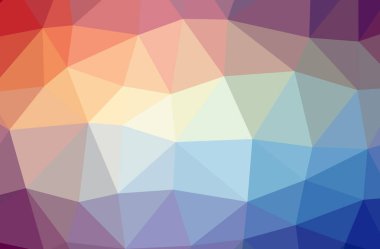 Soyut Mavi ve Turuncu yatay düşük polimer arkaplan çizimi. Çok güzel bir çokgen dizaynı. İhtiyaçlarınız için faydalı. 