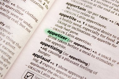 Meze sözcüğü veya tümceciği bir sözlük