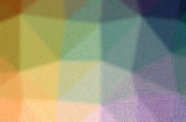 Mavi ve yeşil Impasto arkaplanının soyut çizimi.