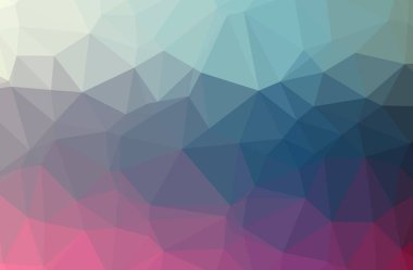 İllüstrasyon Soyut Mavi, pembe, kırmızı yatay düşük poli arka plan. Güzel Çokgen tasarım deseni. İhtiyaçlarınız için yararlı. 