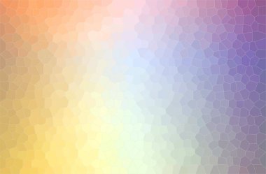 Turuncu, sarı, küçük altıgen arkaplanının soyut çizimi.