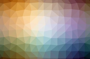 Soyut Yeşil, turuncu, mor yatay düşük poli arka plan resmi. Güzel Çokgen tasarım deseni. İhtiyaçlarınız için yararlı. 