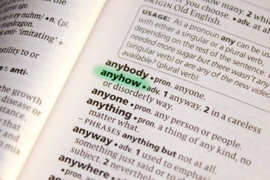 Nasıl olsa sözcük veya tümceyi bir sözlükte