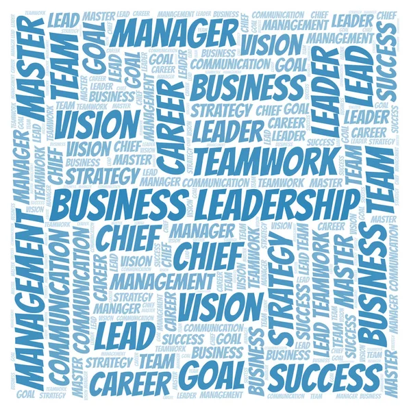 Business Leadership word cloud. Wordcloud made with text only.