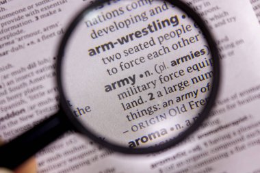 Ordu sözcüğü veya tümceciği bir sözlük