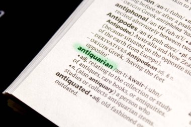 Sahaf sözcüğü veya tümceciği bir sözlük