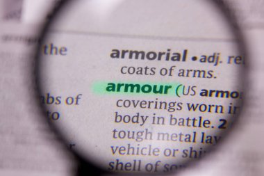 Zırh sözcüğü veya tümceciği bir sözlük