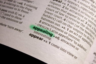 Sözcük veya tümcecik Sözlükteki çekici