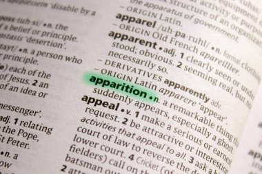 Hayalet sözcüğü veya tümceciği bir sözlük