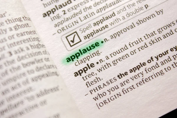 Alkış sözcüğü veya tümceciği bir sözlük