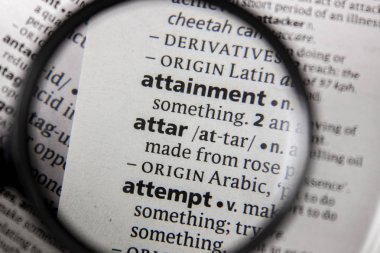 Bir sözlüğü kitaptaki sözcük veya tümcecik attar.