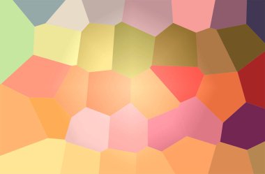 Soyut Turuncu, pembe, kırmızı dev altıgen arka plan resmi.