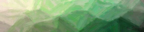 Abstract illustration of green Bristle Brush Oil Paint background.