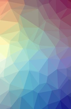 Soyut Mavi, Kırmızı, Sarı ve Yeşil dikey düşük polimerli arkaplan. Çok güzel bir çokgen dizaynı. İhtiyaçlarınız için faydalı. 