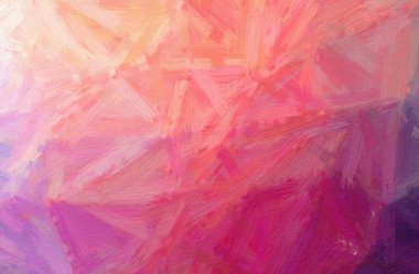 Kıl fırça yağlı boya pembe soyut gösteren resim.