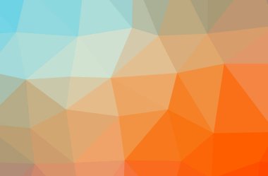 Soyut mavi, turuncu, düşük yatay polimer arkaplan. Çok güzel bir çokgen dizaynı. İhtiyaçlarınız için faydalı. 