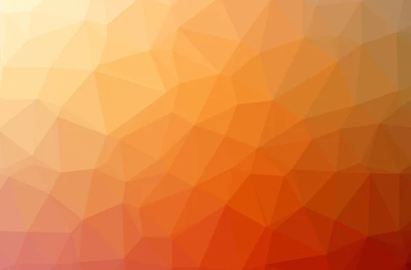 Ilustración Fondo Polivinílico Horizontal Naranja Abstracto Hermoso Patrón Diseño Polígono — Foto de Stock