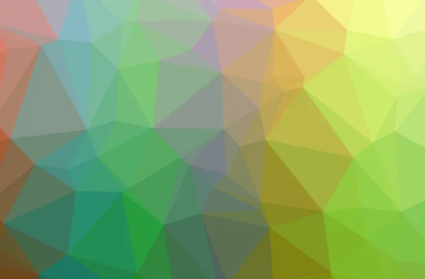 Illustration Abstract Green Horizontal Low Poly Background Beautiful Polygon Design — Stock Photo, Image