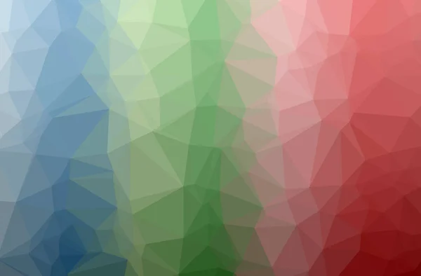 Illustration Abstract Blue Green Red Horizontal Low Poly Background Beautiful — Stock Photo, Image