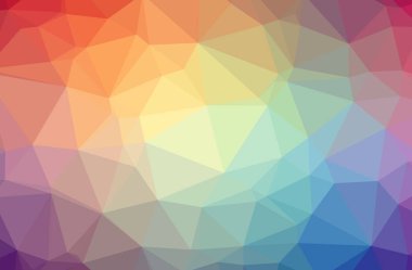 Soyut Mavi, Turuncu, Pembe, Kırmızı yatay düşük polyester arkaplan. Çok güzel bir çokgen dizaynı. İhtiyaçlarınız için faydalı. 