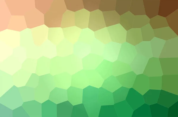 Αφηρημένη Απεικόνιση Του Πράσινου Κίτρινο Φόντο Big Hexagon — Φωτογραφία Αρχείου