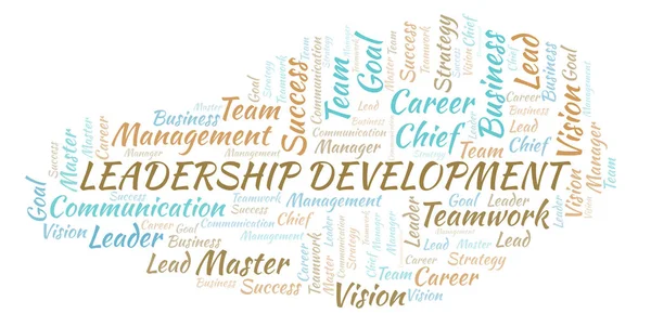 Leadership Development word cloud. Wordcloud made with text only.