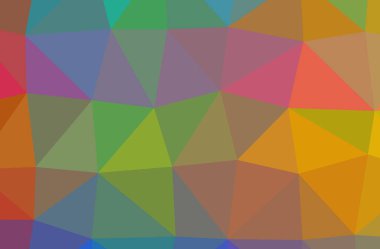 İllüstrasyon Soyut Mavi, yeşil, turuncu yatay düşük poli arka plan. Güzel Çokgen tasarım deseni. İhtiyaçlarınız için yararlı. 