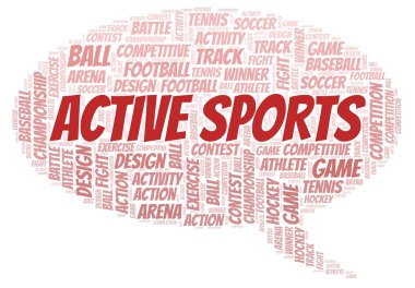 Kelime bulutu eğitim spor. Yalnızca metin ile yapılan Wordcloud.