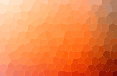 Turuncu orta boy altıgen arkaplanının soyut çizimi.