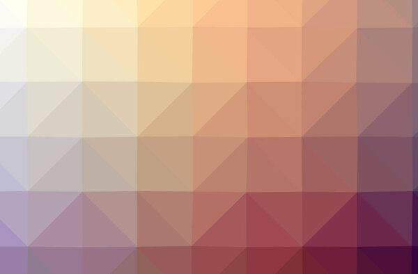 Illustration of abstract Orange, Purple horizontal low poly background. Beautiful polygon design pattern. Useful for your needs. 