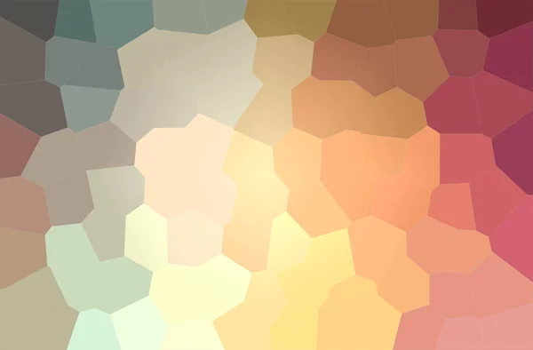 Abstrakt Bild Orange Gula Stora Hexagon Bakgrund — Stockfoto