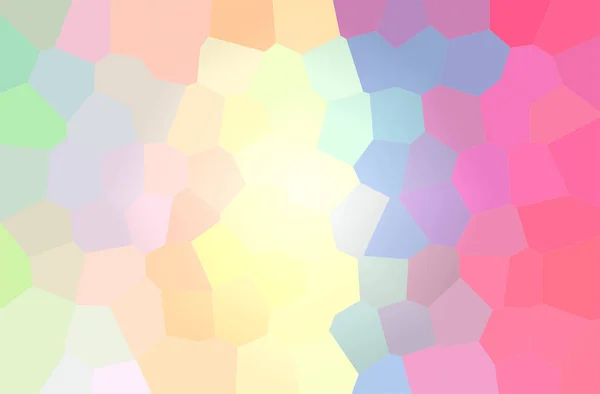 Ilustración Abstracta Fondo Rosa Amarillo Big Hexagon — Foto de Stock